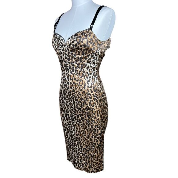 Dolce & Gabbana D&G Iconic Vintage Leopard Print Slip Dress Size XS (38 IT) - Picture 4 of 12